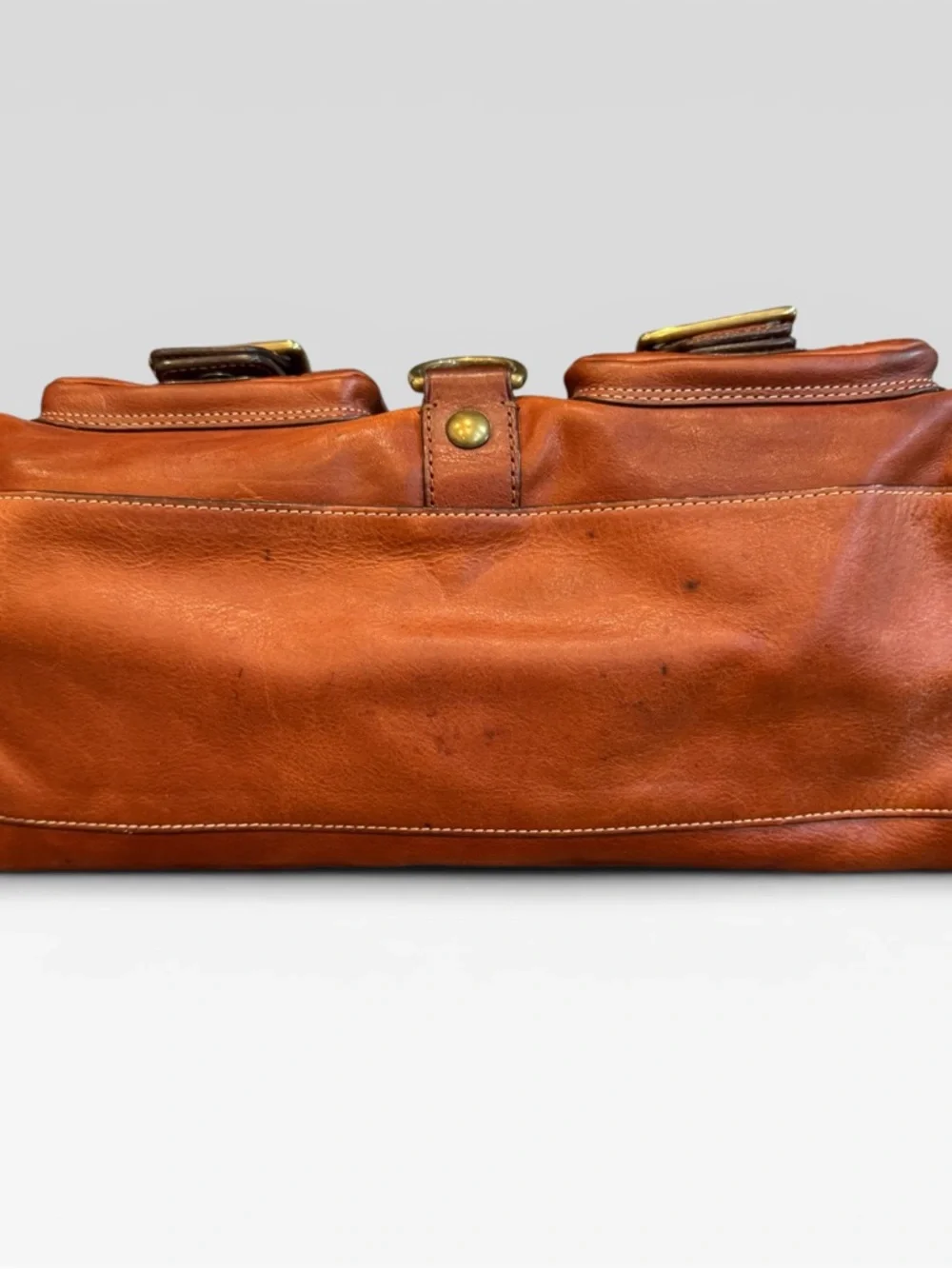 VINTAGE RARE Coach Mandy Courier Satchel 65th Anniversary Legacy Whiskey 10330 - Picture 3 of 10